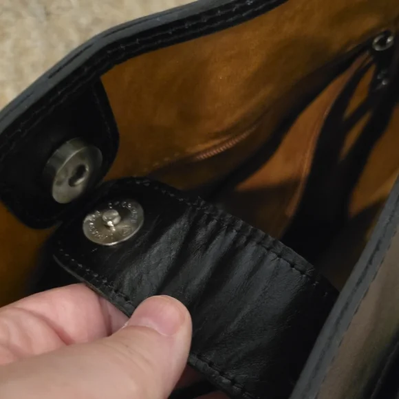 Patricia Nash Black Leather Tote with Double Strap Handles - Picture 8 of 15